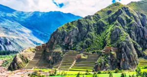 vista panorámica de los andenes de pisac