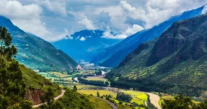 vista panorámico de los paisajes de valle sagrado